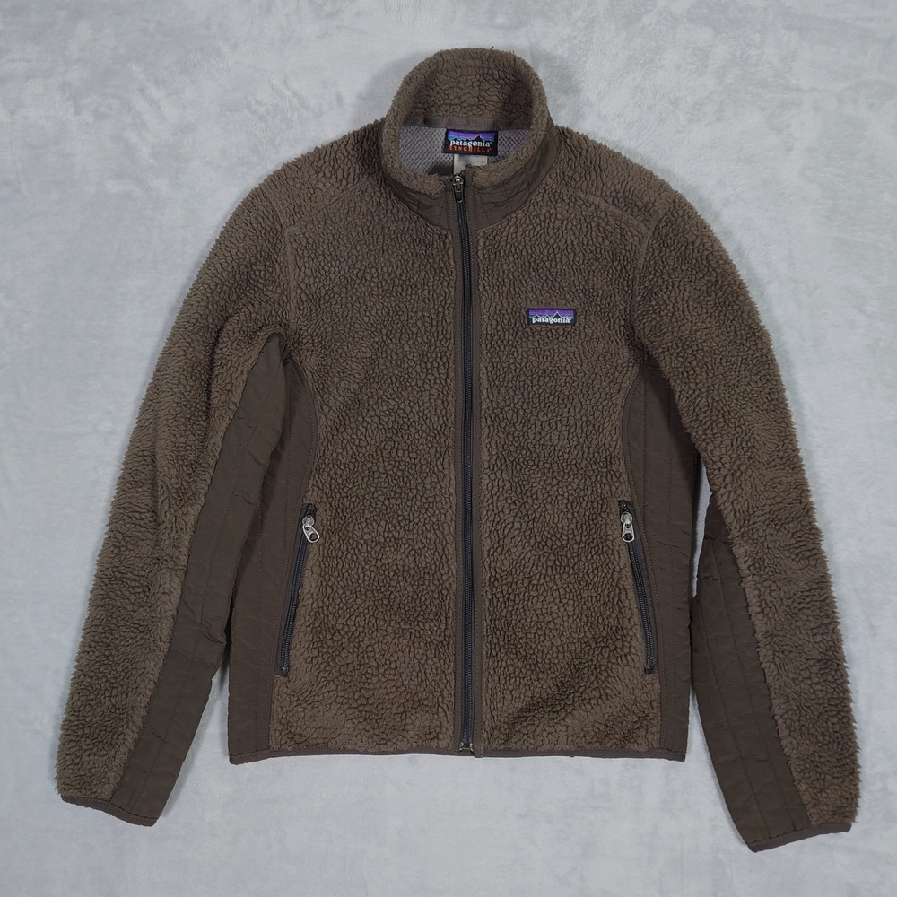 VTG Patagonia Synchilla Deep Pile Fleece Sherpa Jacket Womens S Full Zip 23071 - Picture 2 of 13